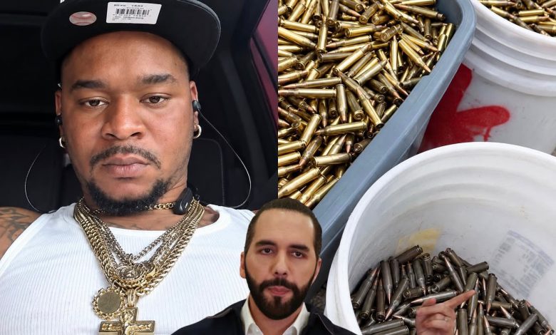 Líder de gangue haitiana desafia Nayib Bukele e exibe grande quantidade de munições em vídeo