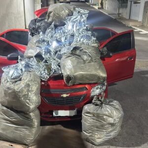 Polícia apreende mais de cem quilos de maconha em carro abandonado no Sertão