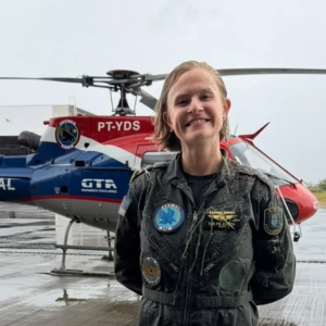 Primeira mulher piloto de helicóptero da Polícia Militar faz história em Pernambuco